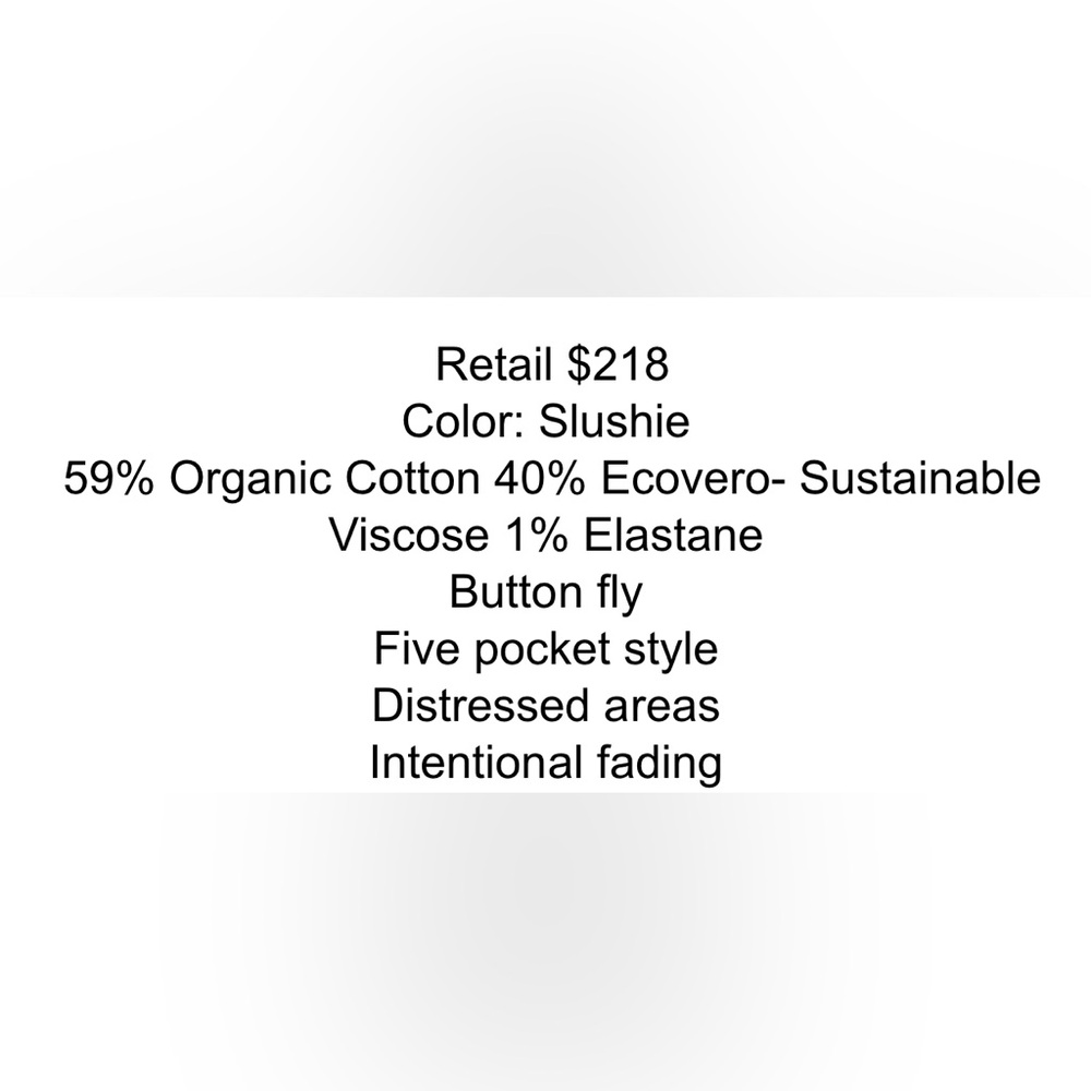 BNWT CITIZENS OF HUMANITY EMERSON SLIM FIT BOYFRIEND JEANS COLOR SLUSHIE SIZE 25 - Picture 15 of 15